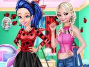 Elsa And Ladybug In College