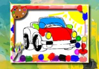 Cartoon Cars Coloring Book