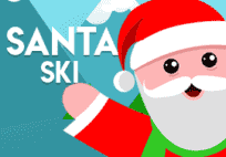 Christmas game Santa Ski